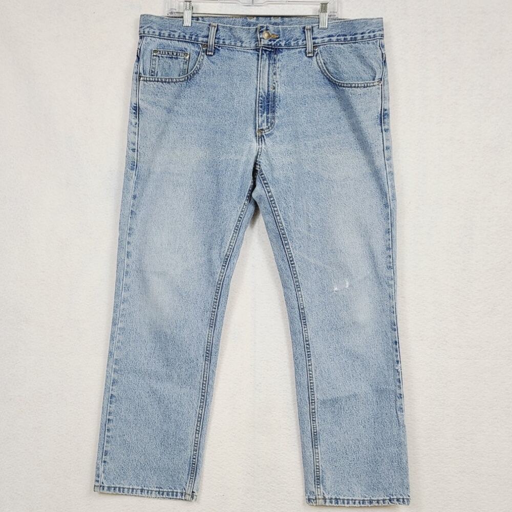 Member's Mark Classic Straight Leg Light Wash Men's Jeans, Size 38/30, PRE-OWNED